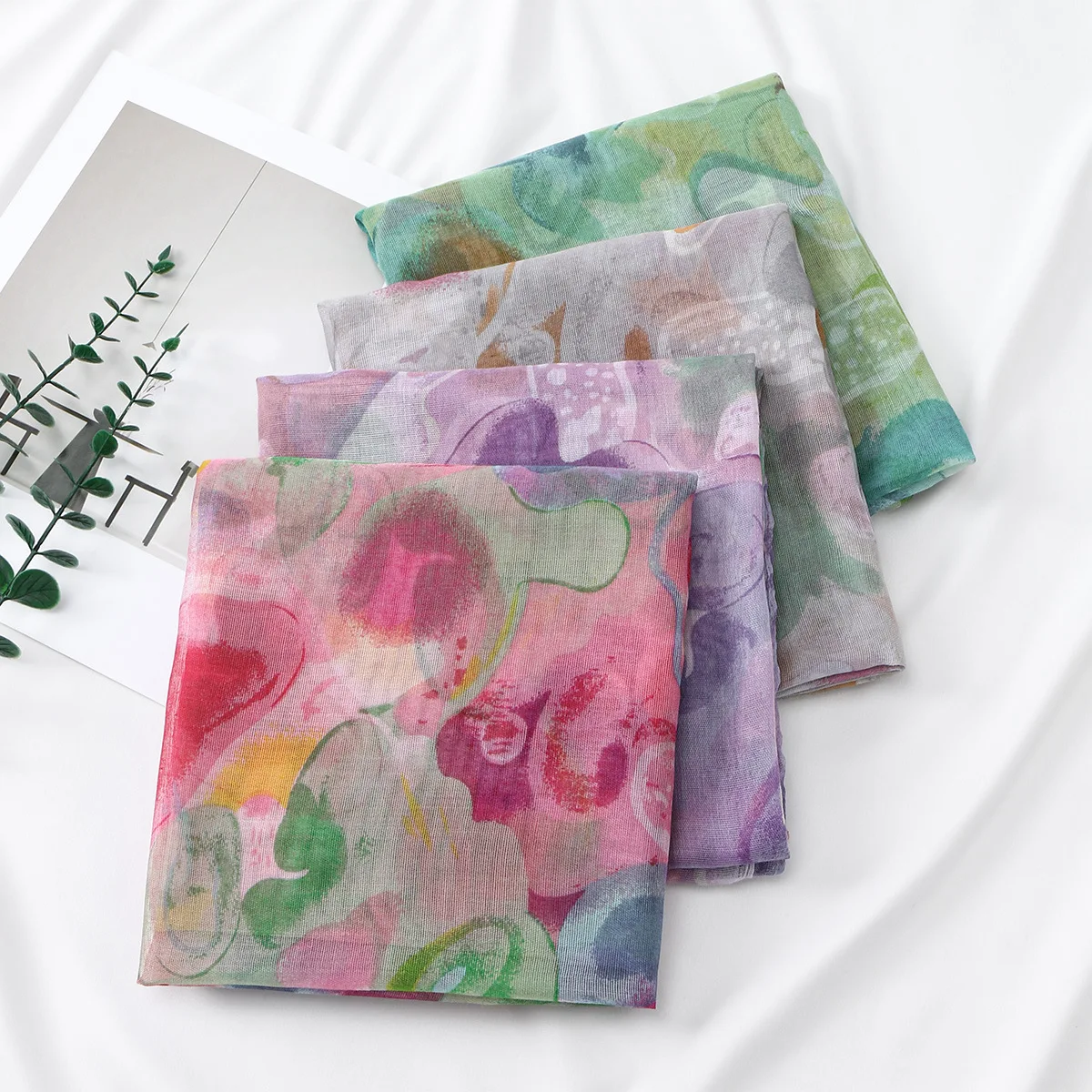 

Hot-selling Popular New Women's Bali Yarn Printed Long Towel, Pro-luxury Fashion Versatile Thin Shawl, Women's Headscarf