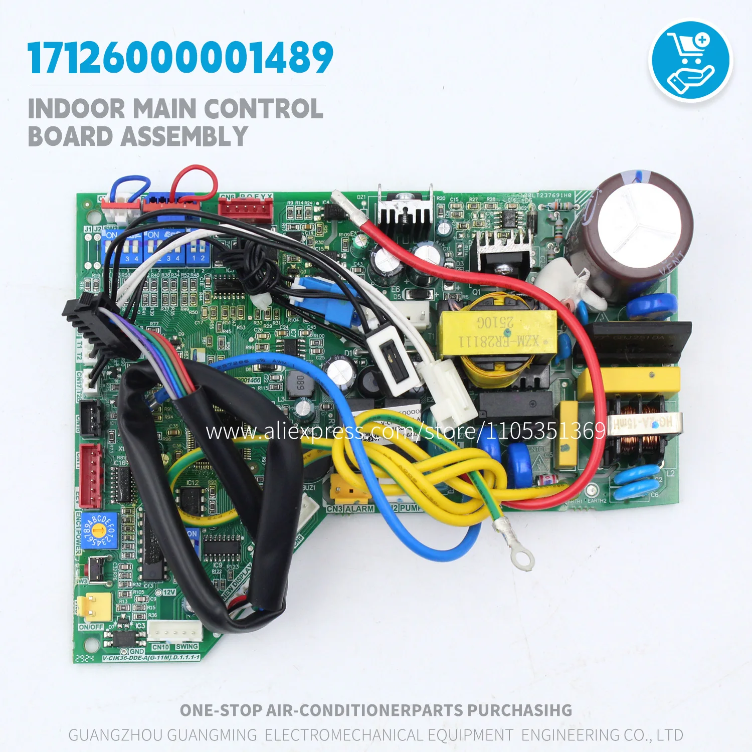Placa de control principal interior 17126000001489 V-CIK36-DDE-A[G-11M].D.1.1 para piezas de aire acondicionado Midea MDV VRF HVAC PCB