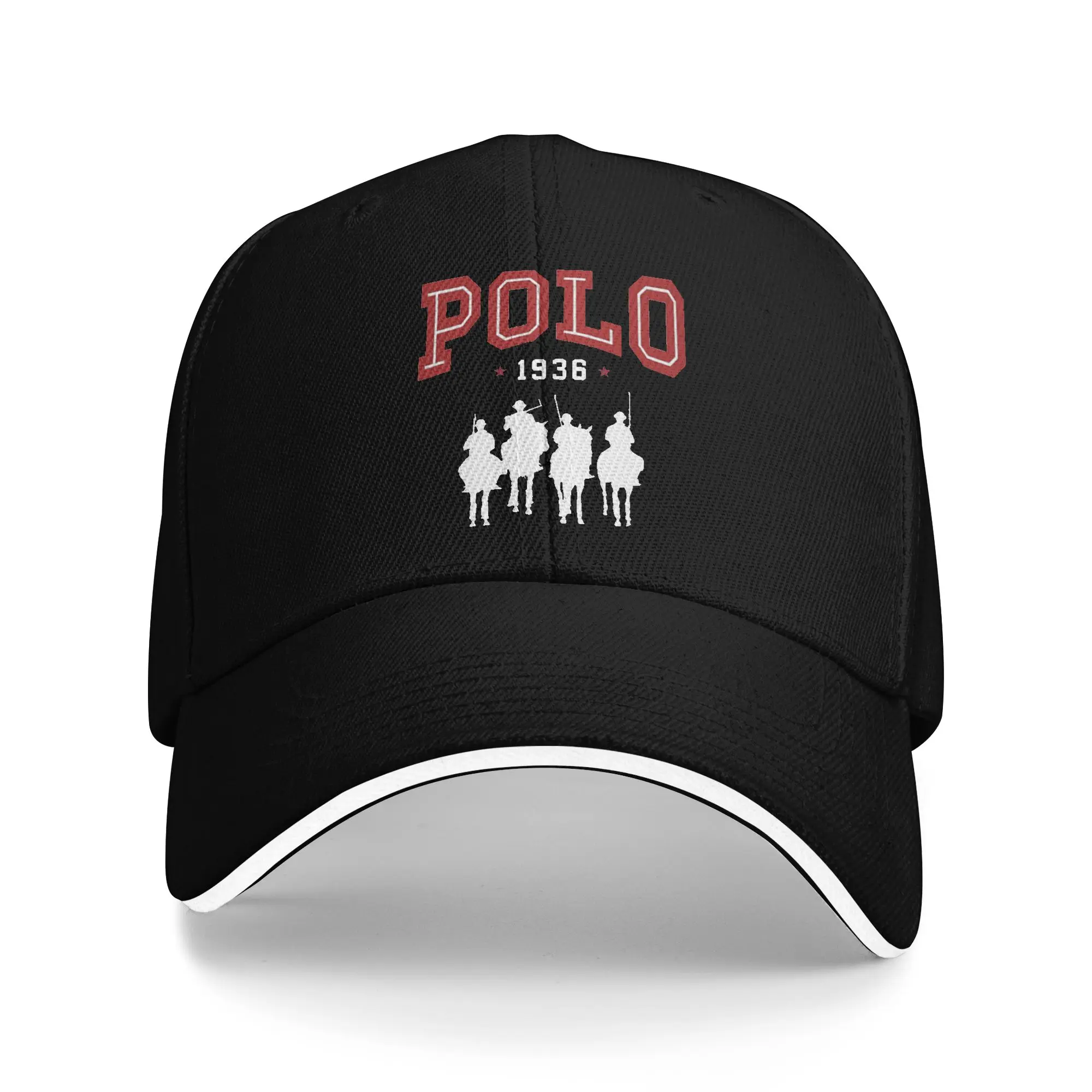 Collection 8 Styles Dark Blue Four Horse Rider Man EST.1936 Ladies Baseball Cap Male P-polos Peaked Cap Woman Sport Coquette Hat