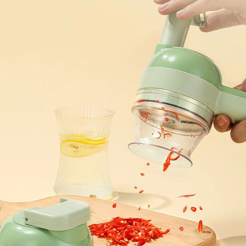 

Multi Function Vegetables Cutter Electric Household Small Vegetable Cutter Cutting Scallions Ginger Garlic Kitchen Tools