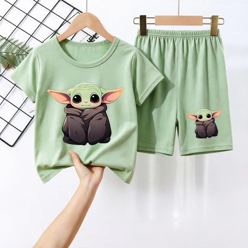 

Star Wars Children Pyjamas Sets Cartoon Girls Boys Sleepwear Short Sleeved Clothes Kid Pajamas Set Baby Shirt Tops Clothing Gift