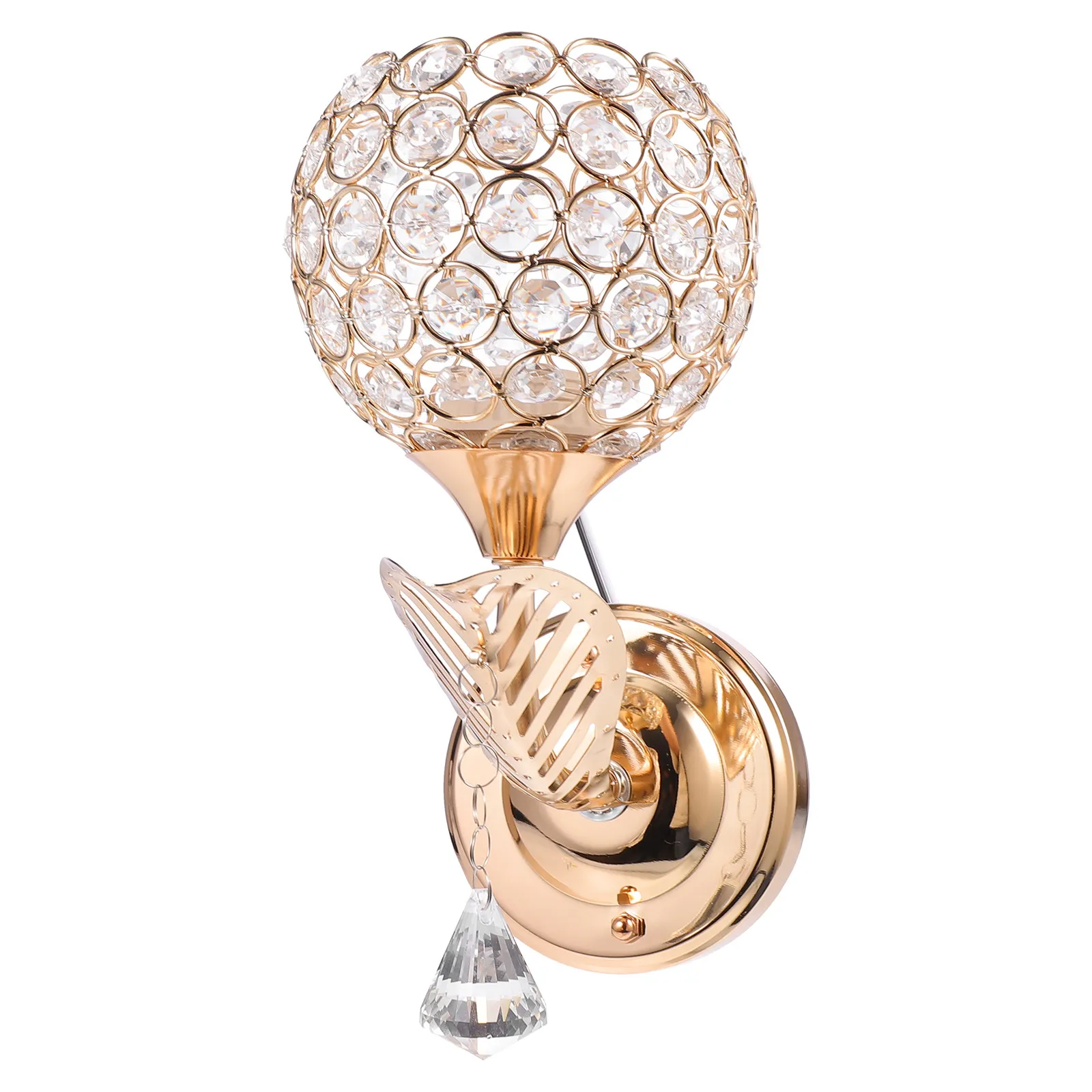 

Хрустальный настенный светильник: элегантный настенный светильник-бра для гостиной, спальни, прихожей с подвесным колокольчиком, декоративное освещение для дома