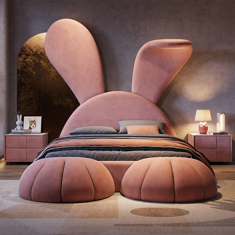 

Children's Bed Rabbit Bed Queen Full Size Children's Bed Upholstered