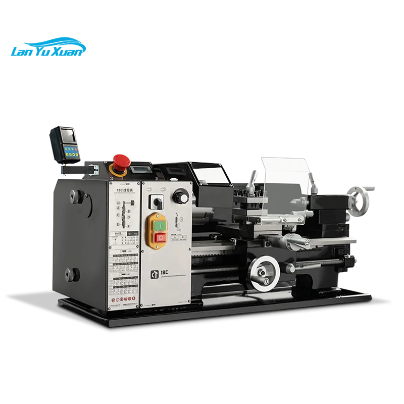 18C Mini Bench Lathe Metal Working Machine Drilling Milling Turning Variable Speed Manual Lathe Spindle for DIY Lathe Wm210v