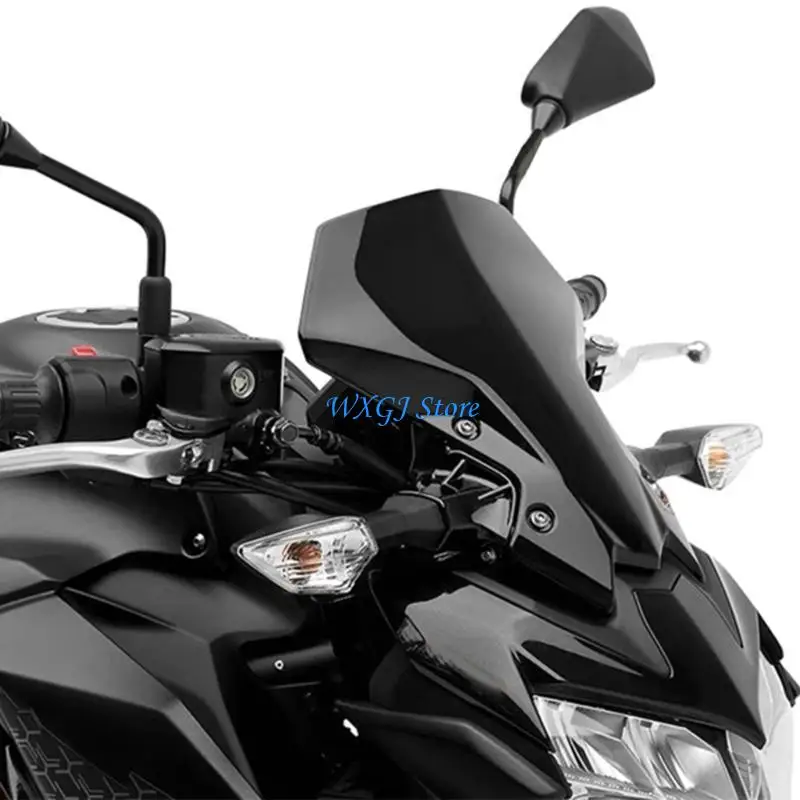 

37JE Easy Install Motorcycle Wind Deflector Impact Resistant Screen provide personalizes Upgrade & Comfort for Motorbike z