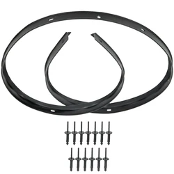 Front Fascia Bumper Hood Seal Waterproof With Rivets For Dodge Challenger 2008 2009 2010 2011 2012-2022 68051392AB 68051392AA