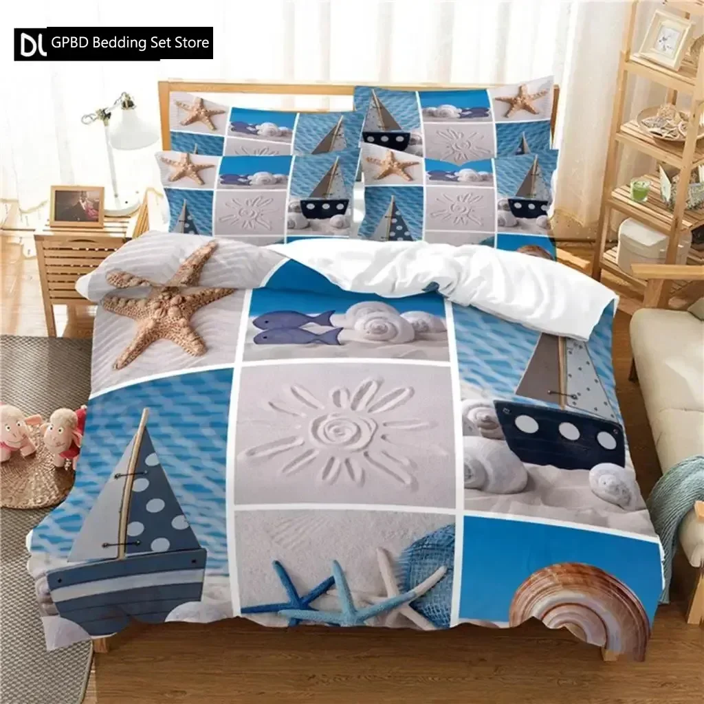 

Beaches And Waves Bedding Set Duvet Cover Set 3d Bedding Digital Printing Bed Linen Queen Size Bedding Set Fashion Design