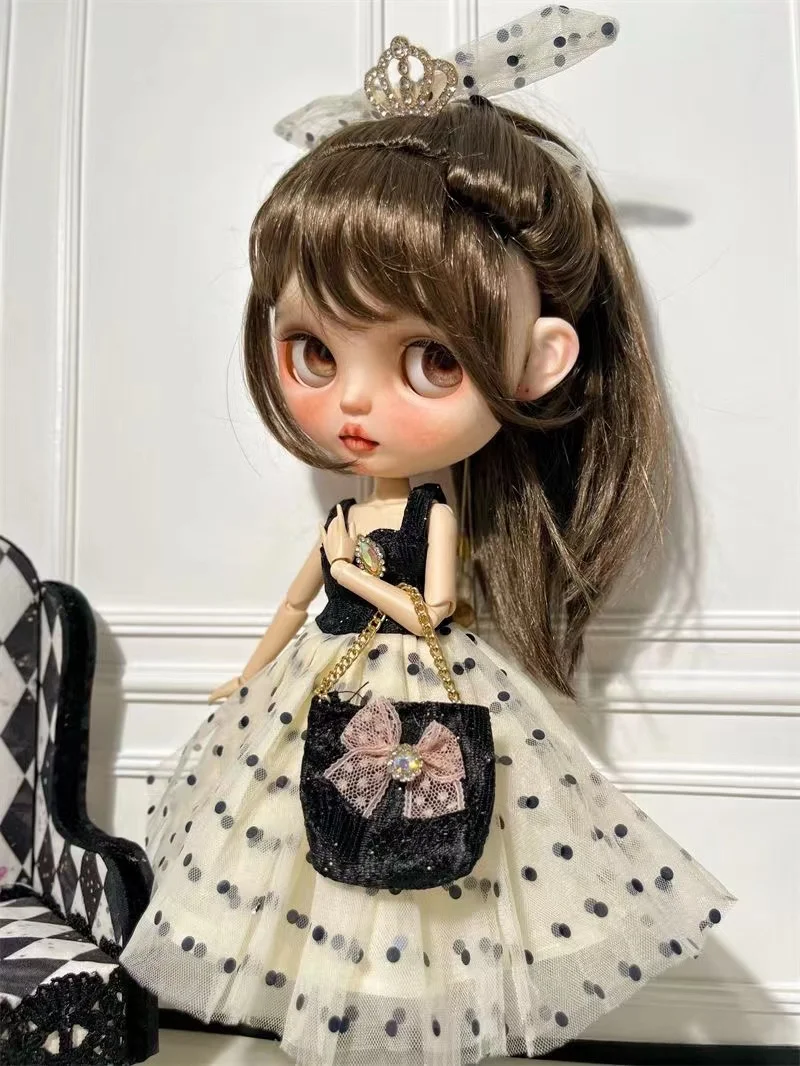 Nieuwe OB24 Jurk 30Cm 1/6 Bjd Blythes Poppenkleertjes Aankleden Pop Diy Kleding Accessoires Voor Meisje Gift