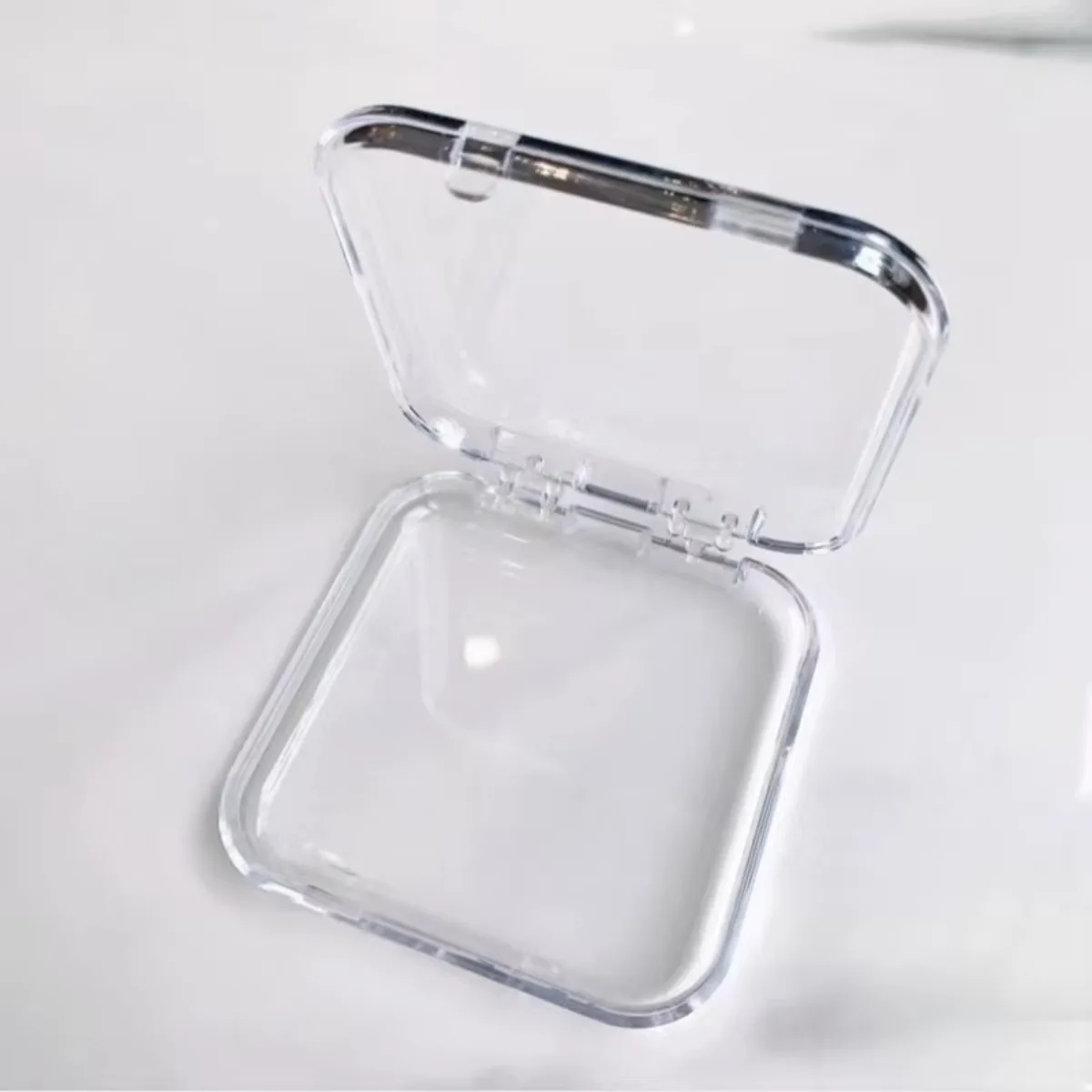 

Акриловый футляр для хранения накладных ногтей, прозрачный утолщенный портативный демонстрационный кейс для накладных ногтей, с полированной отделкой