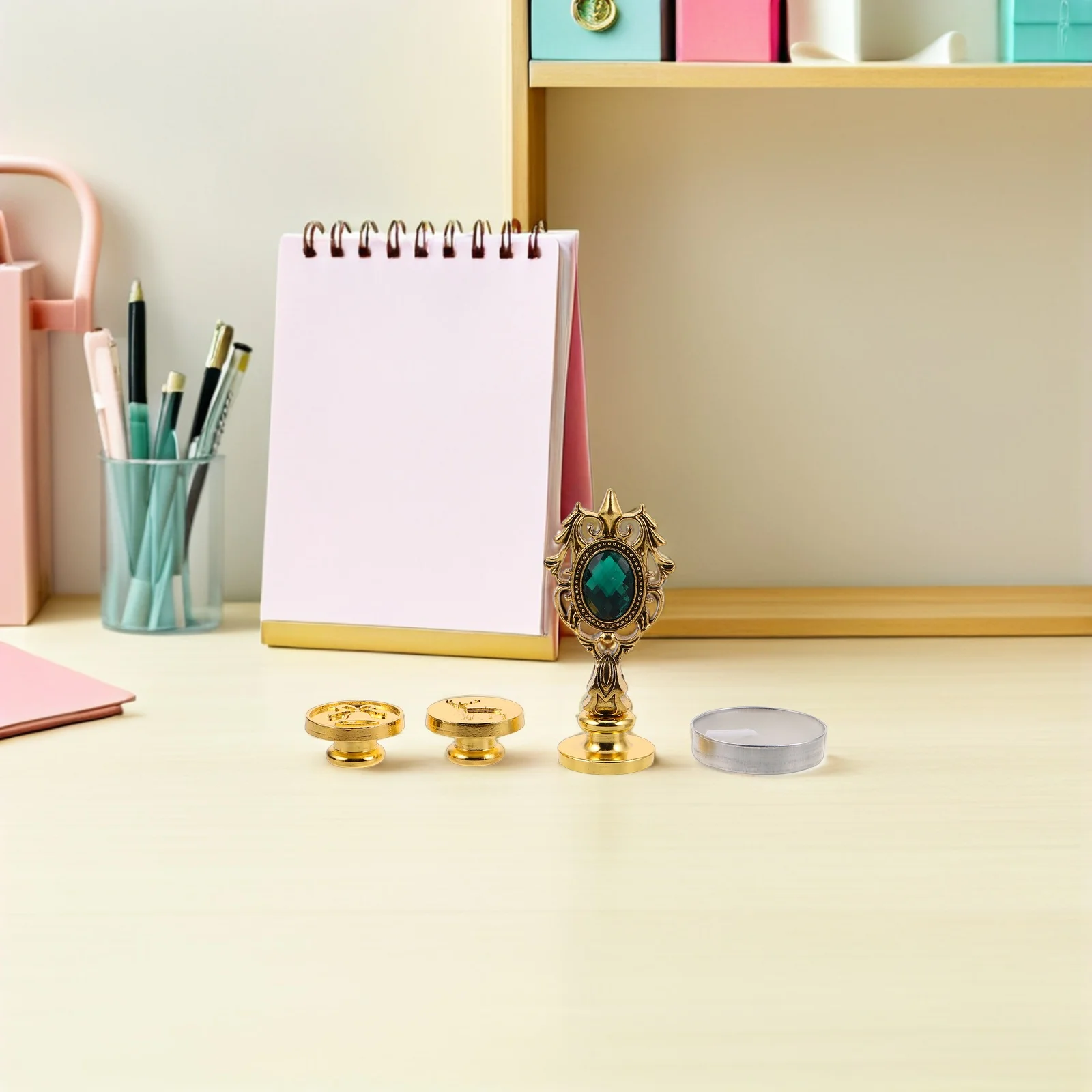 

1Set Christmas Wax Seal Stamp Kit Reindeer Xmas Tree Jingle Bell Design For Diy Letter Sealing Wedding Invitations Cards Decor