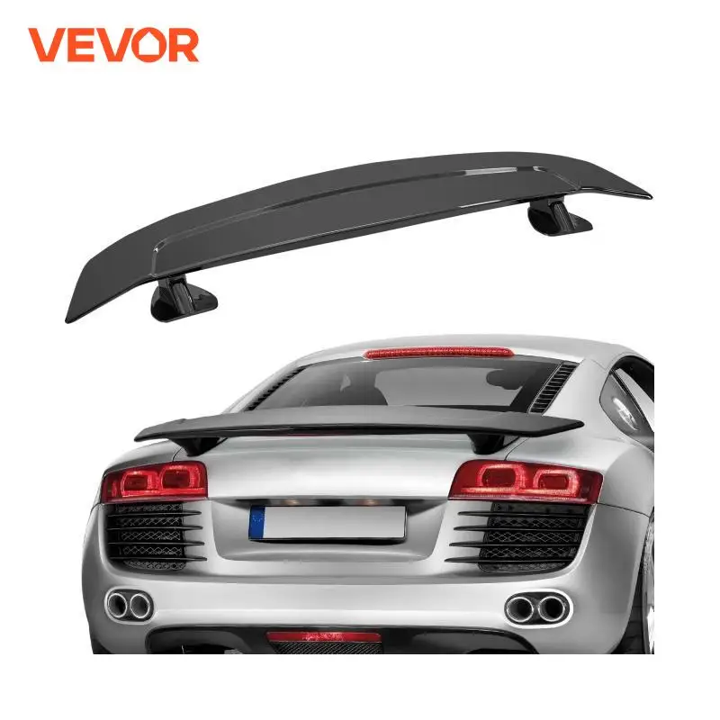 VEVOR GT Wing Car Spoiler 46.3 inch Universal Spoiler Compatible with most Sedans and Coupes High Strength ABS Material Black