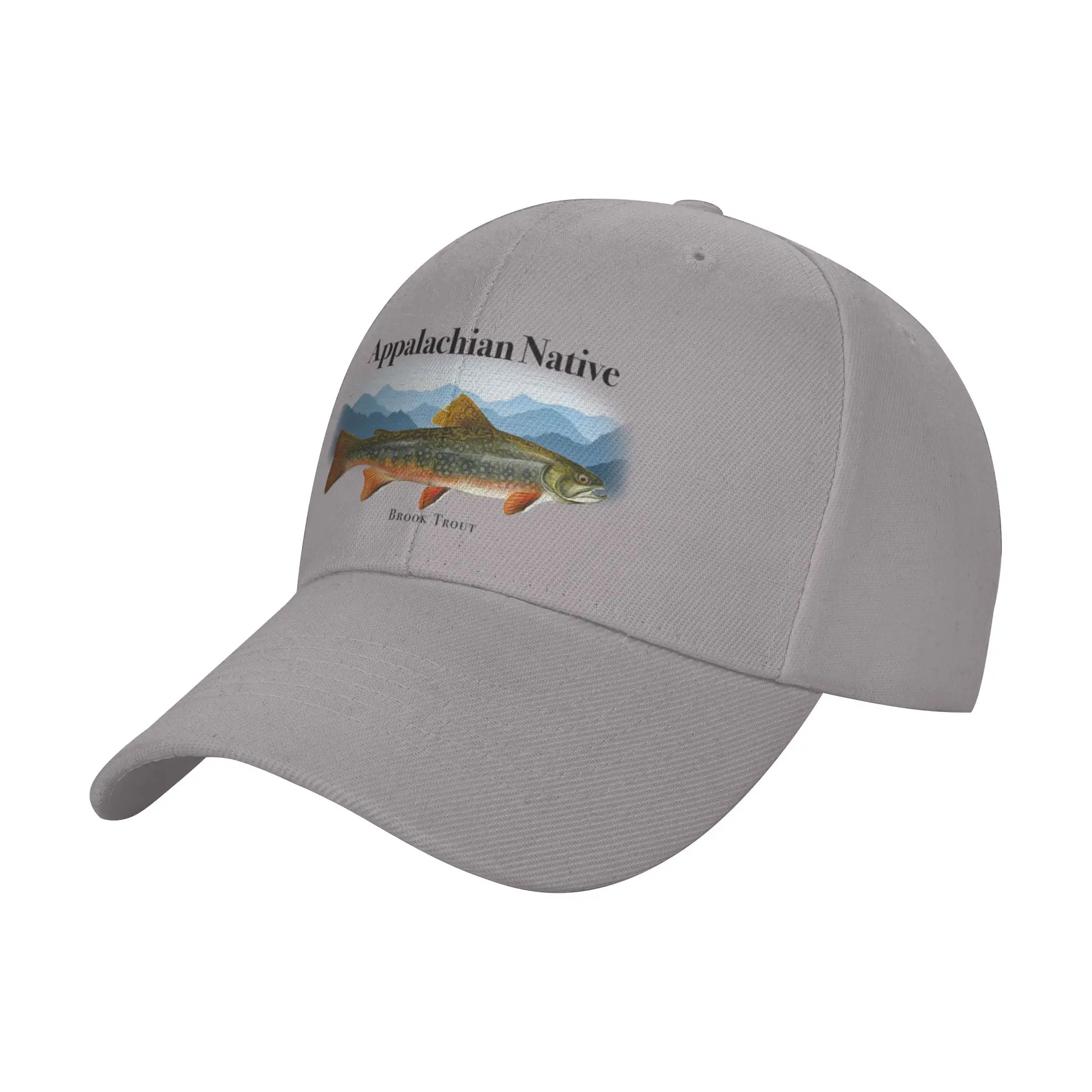 Appalachian Native Brook Trout Fly Fishing Trendy Baseball Cap Commuting Breathable Hip Hop Cap