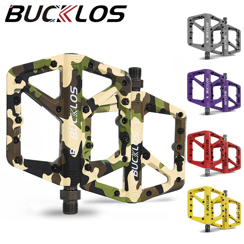 

BUCKLOS Bike Pedal Nylon Durable Bicycle Flat Pedal Mtb Non-slip Mountain Bike Pedals Waterproof Road Bicycle Pedals Bike Parts