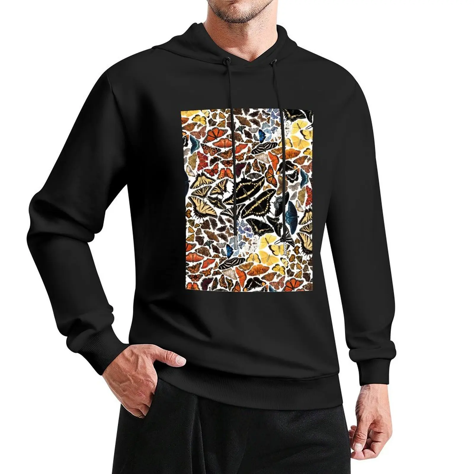 

Butterflies of North America Pattern Pullover Hoodie fashion men graphic hoodie