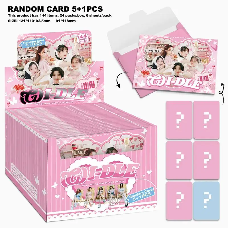 5/10 Random Packs GIDLE Laser Lomo Cards, Member HD Photocards, Ideal Gift for Kpop Fans