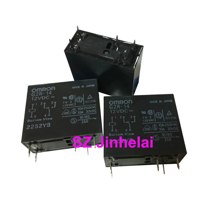 

5pcs Authentic Original Omron Waterproof Sealed Relay G2R-14 G2R-24 12VDC 24VDC 36VDC