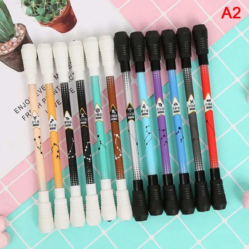 Stylos à bille rotatifs brillants pour enfants, stylo de jeu tournant, lumière colorée, LED lumineuse, cadeau flash créatif, jouet, fournitures scolaires