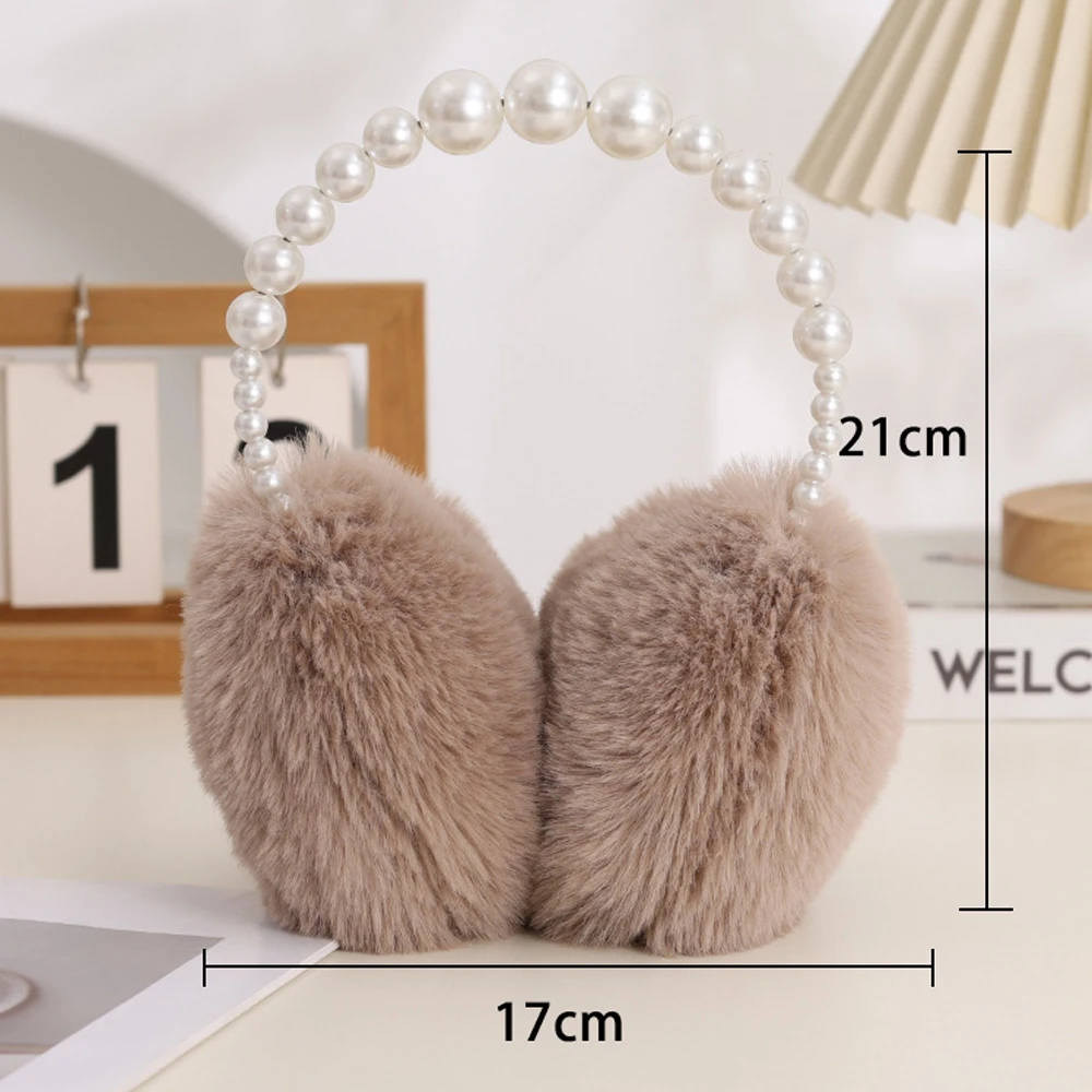 الفراء اللؤلؤ عقال الشتاء الفاخرة غطاء للأذنين أفخم الأذن يفشل الدافئة أنيقة واقي أذن للأنشطة الخارجية هدية للنساء