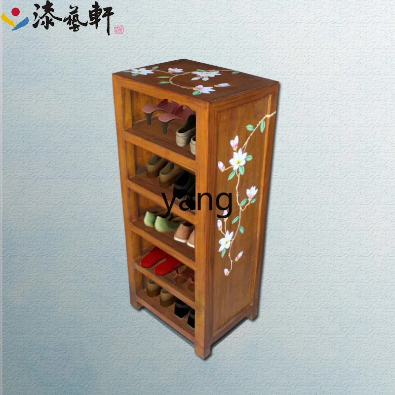 CX Simple Creative Simple Home Pastoral Solid Wood Modern Multi-Layer Economic Art Shoe Cabinet