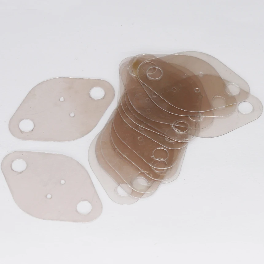 Immagine 5: Guarnizione Isolante Ovale a Quattro Fori 29*42*0.12mm 31.5*44.5*0.12mm 29x42 31.5x44.5 TO-3, Lastra Isolante in Mica Piatta Mini