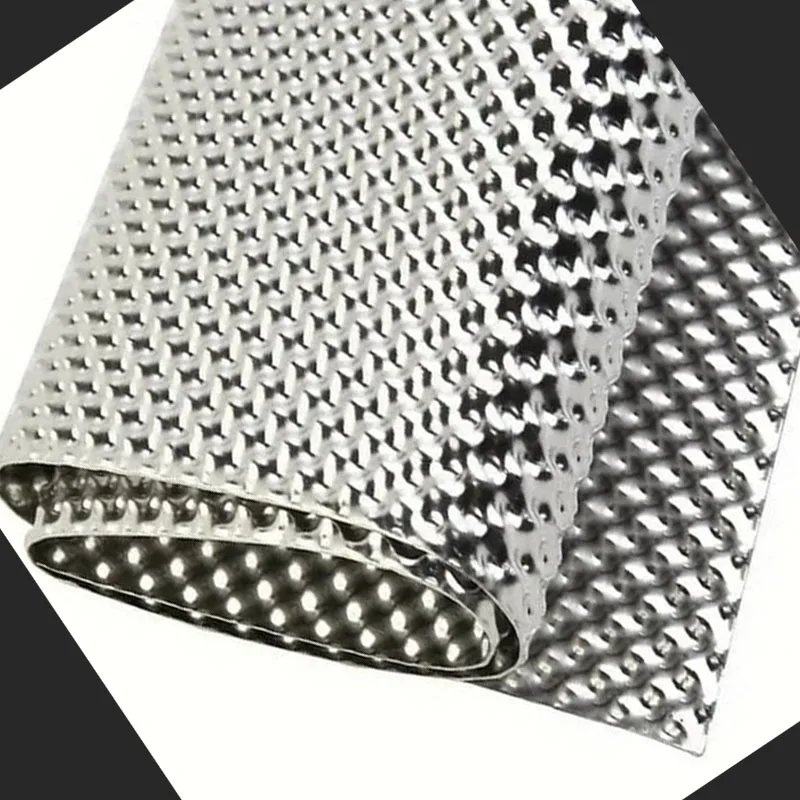 30x50cm Embossed Aluminum Heat Shield Exhaust Manifold Turbo Insulation Pad Automotive Accessory for Car Firewall Floor Pan Fuel