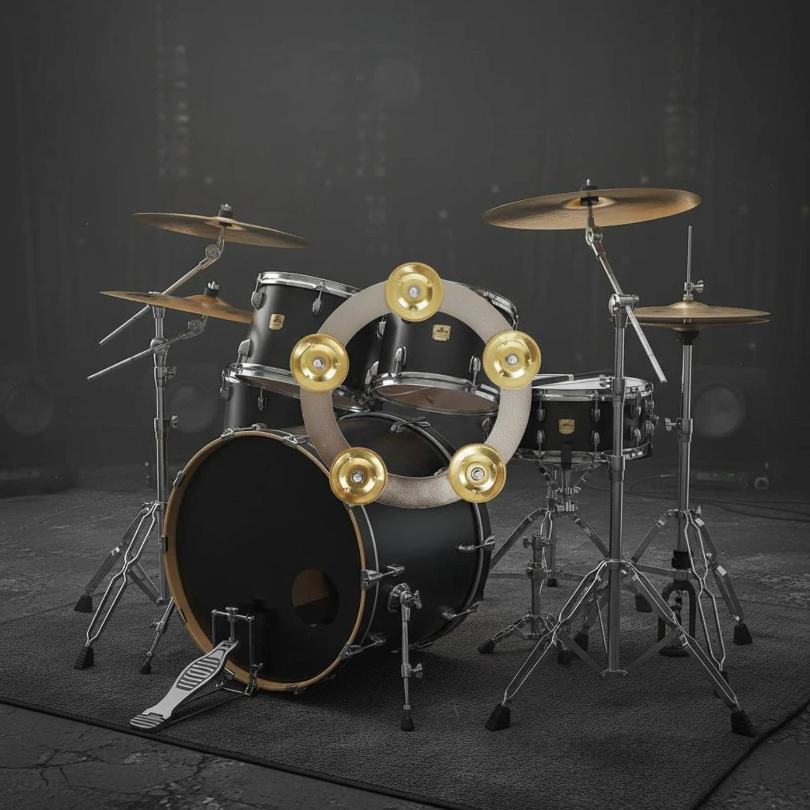 Cymbal Band Stainless Steel Chimes Hi-Hat Effect Band Hi Hat Tambourine Easy to Install Drum Bell Accessory Lightweight view 2