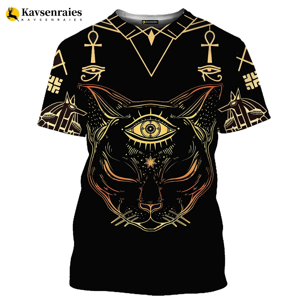 Ancient Egyptian Horus 3D Print T-shirt God Eye of Egypt Pharaoh Anubis Graphics T Shirt Men Women Casual Streetwear Tops