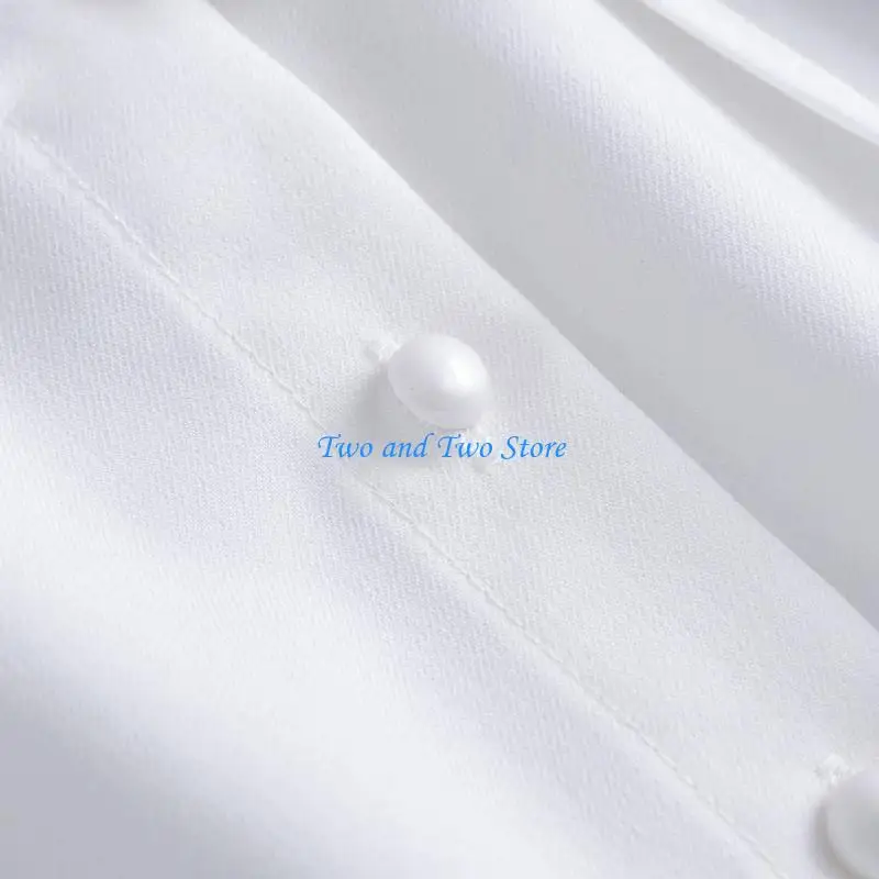 HX6F Detachable Collar Rulled Stand Collar for Women Dress Sweater Clothing Upgrades