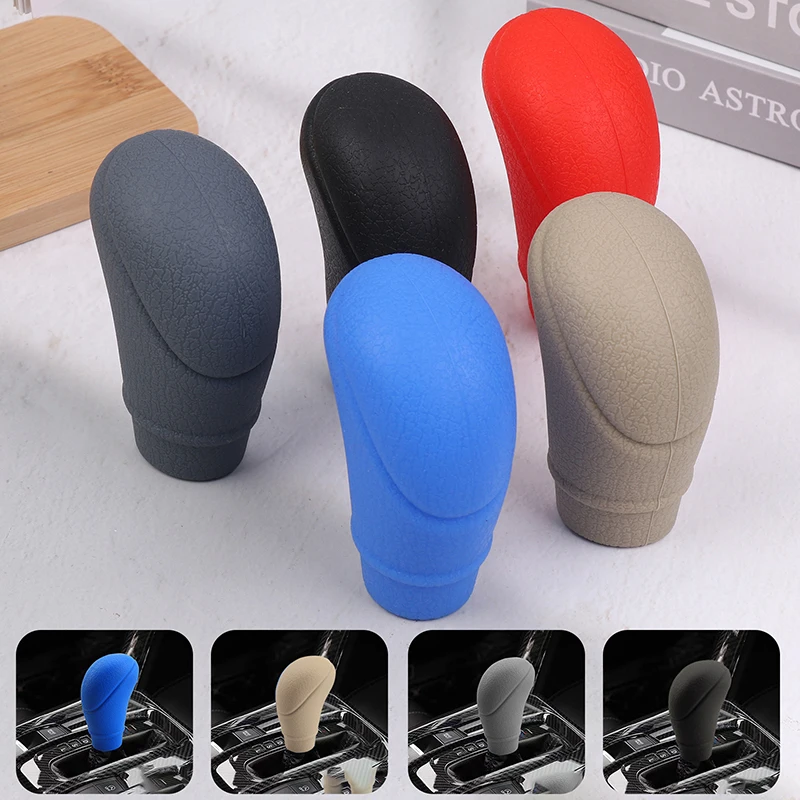 Capa universal para botão de mudança de marcha de carro, silicone antiderrapante, manual/mudança de engrenagem direta, capa protetora, acessórios inte