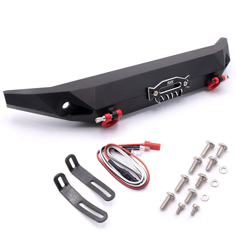 

KYX simulation model car aluminum alloy CNC blade front anti-collision TRX-4 frame half card hard shell front bumper