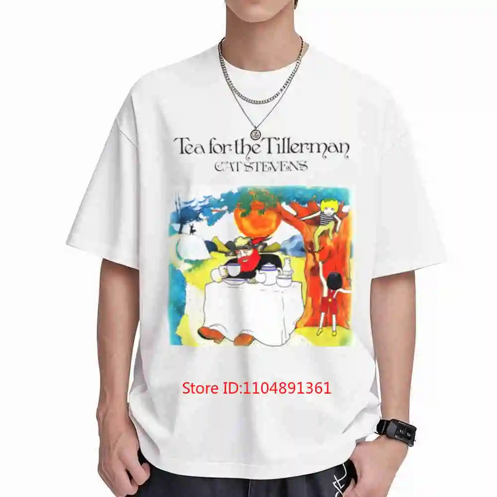 Cat Stevens Tea For Tillerman Music Legend Short Sleeve Tee 100% Cotton T-Shirt