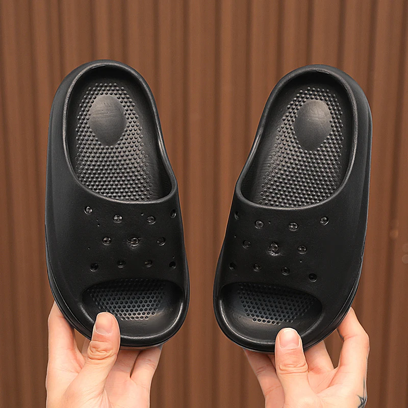 Pantofole estive per bambini bambini Design semplice scivoli per la casa al coperto sandali morbidi antiscivolo pantofole comode infradito per