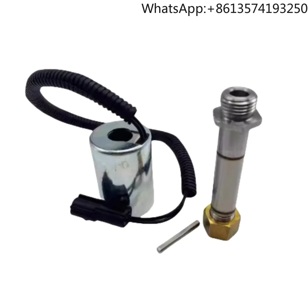 For Kubota KX151 KX155 KX161 KX165-3 Coil Spool Travel Speed Pilot Solenoid Valve Check Valve Excavator Parts