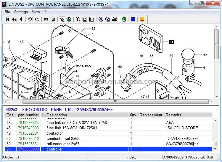 [Us ed P art] Forklift  Part 3793653000 Controller Fit for  379 Electric Pallet Stacker L10 L12 Original Service Spare