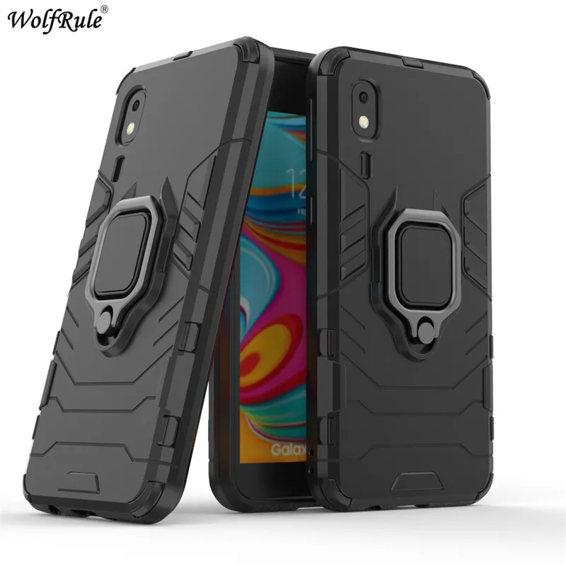 For Cover Samsung Galaxy A2 Core Case Ring Holder Armor Bumper Protective Phone Case For Samsung Galaxy A2 Core Cover A260 5\'\'