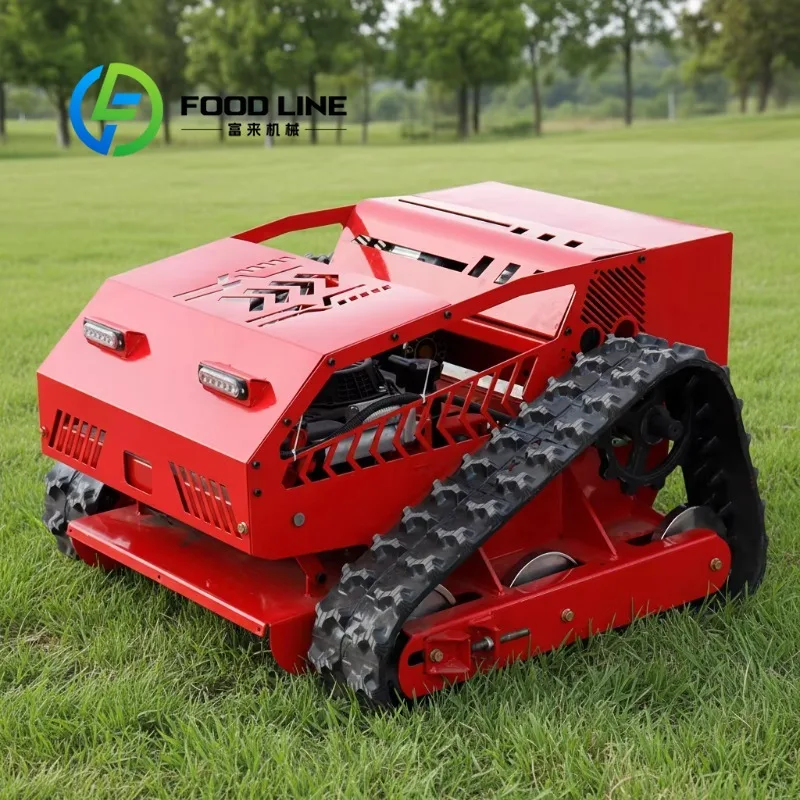 Wireless Remote Control Lawn Mower Gas Powered High Power Grass Cutting Machine For Golf Course Sports Ground Large Estate