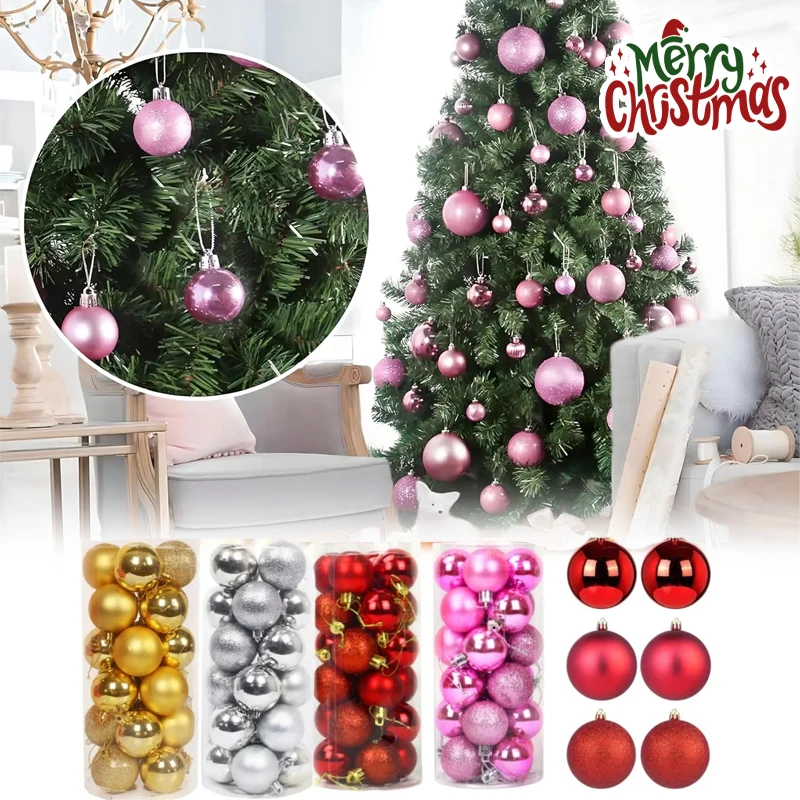 Bruchsichere Weihnachtskugel-Ornamente, langlebige Weihnachtsbaum-Hängedekoration, perfekt für Feiertage, Hochzeitsfeiern