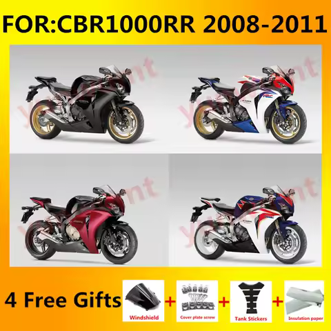 fairing For CBR1000RR CBR 1000 RR CBR1000 RR 2008 2009 2010 2011 Whole Motorcycle Fairings Kits Full Bodywork Accessories zxmt