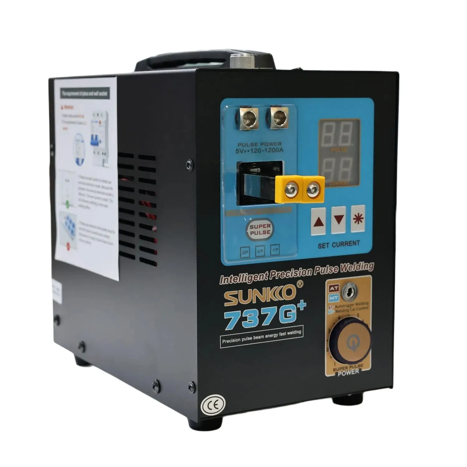 Soldador automático do ponto da bateria do íon do Li da máquina 18650 da soldadura do pulso de SUNKKO 737G+