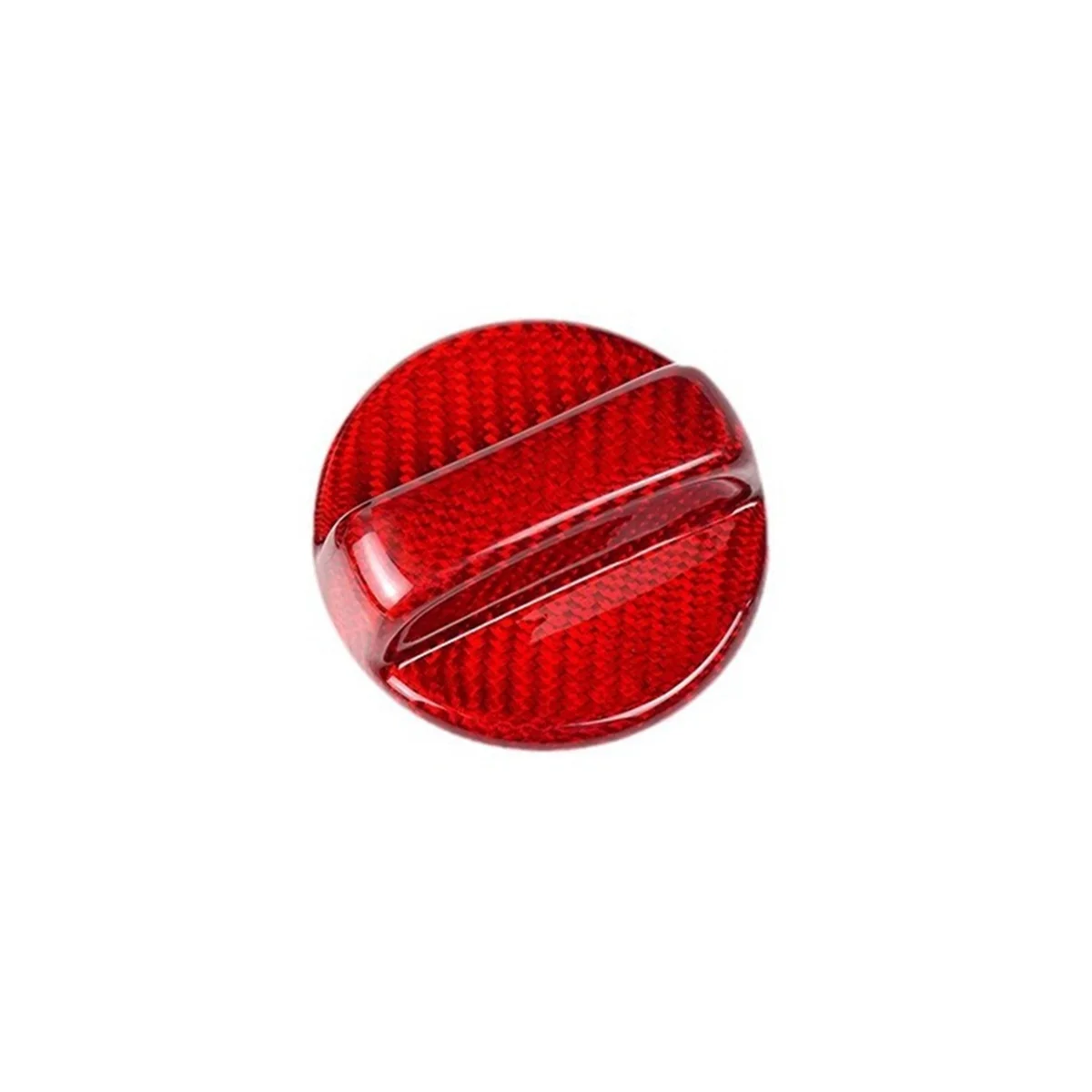 Real Hard Carbon Fiber Car Fuel Tank Cap for Subaru BRZ 2021-2023 WRX STI XV Forester Outback Legacy Crosstrek(Red)