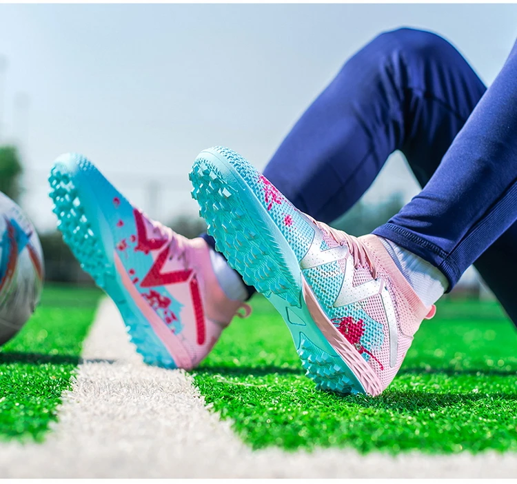 TF-Fußballschuhe für Erwachsene, verschleißfeste Gummisohle für Rasenplätze, leichte PU-Fußballschuhe für Herren, geeignet für Outdoor-Grasplätze. – Detail 13