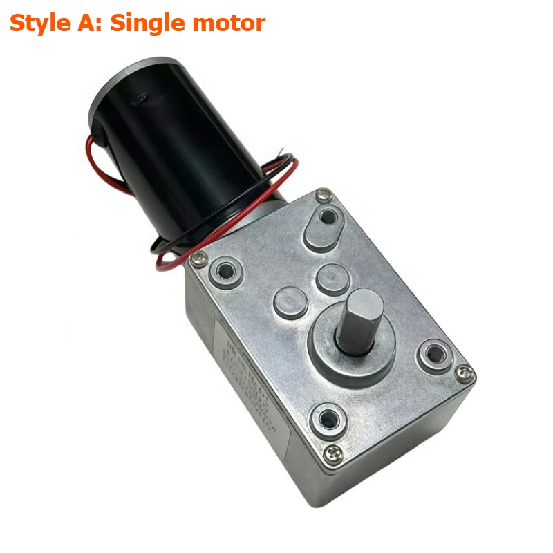 5840-31ZY Miniature DC Speed Reducer Motor with Turbine Worm Gear and Speed Controller and Power Supply Connection Cable