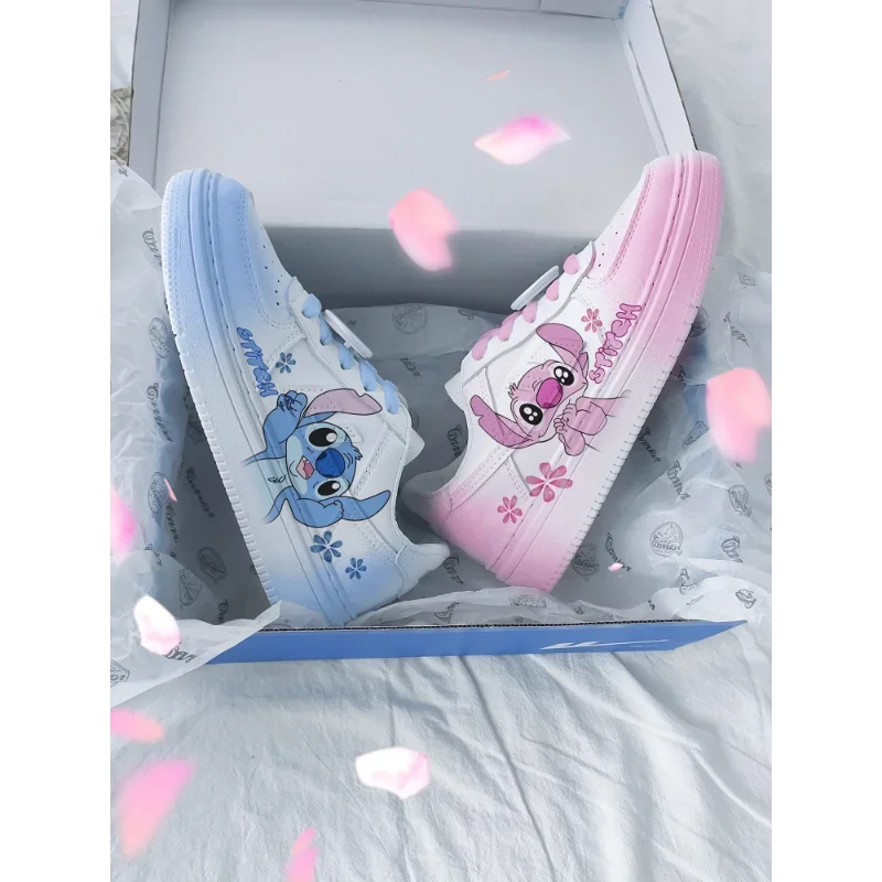 Zapatillas deportivas de stitch para niños y niñas, zapatos informales de baloncesto para correr, Disney, regalo, 10 y 20 años