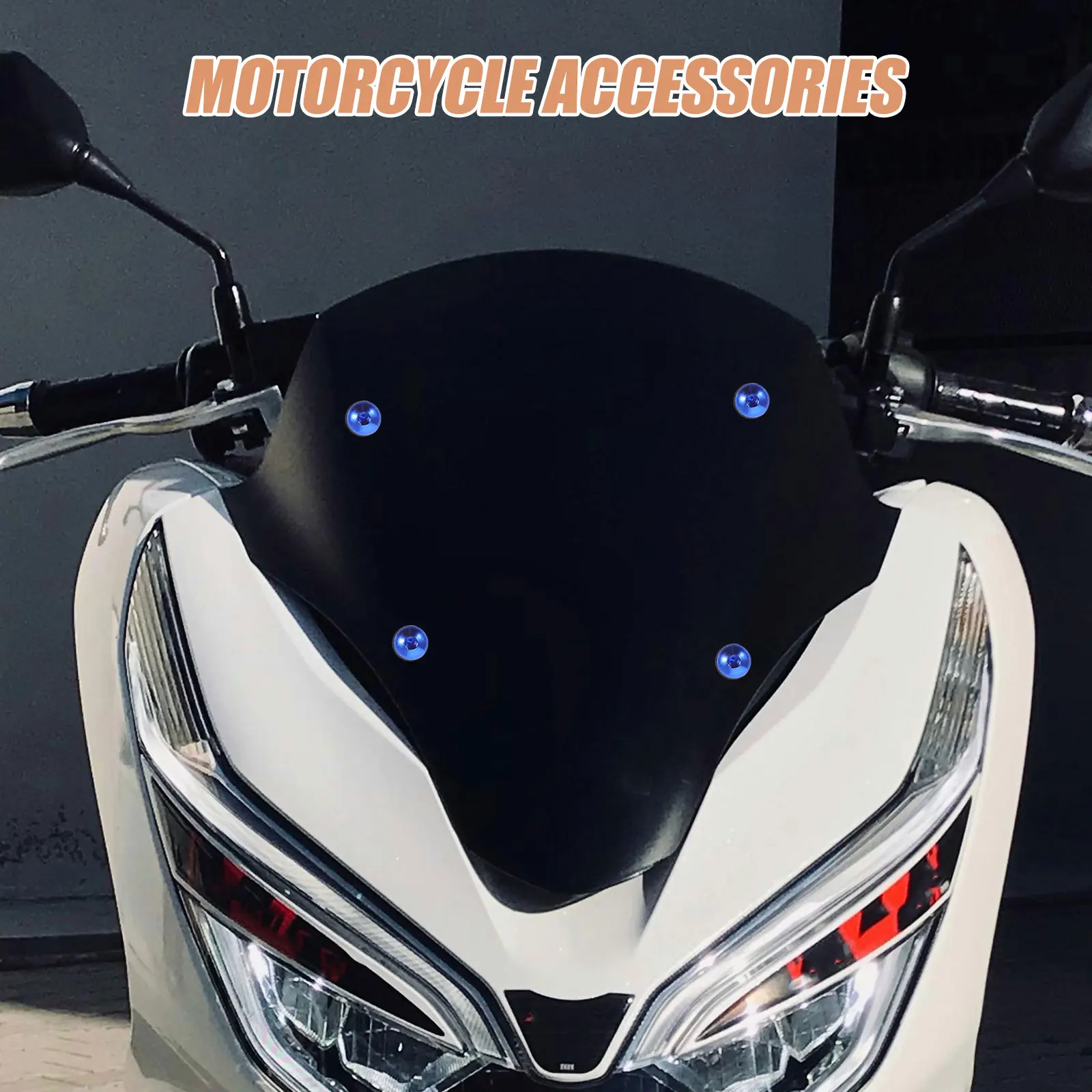 

1 set 1 Set 5Mm Motorcycle Windshield Bolts Windscreen Mounting Screws Motorbike Fairing Fasteners Moped Screws Windshield