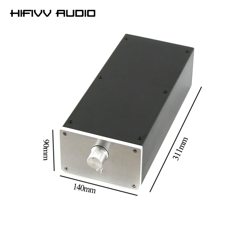 

Hifi DIY 1409 Aluminum Empty Case Small Size Power Amplifier Enclosure 140mm X 90mm X 311mm for Preamp Amp Headphone Housing