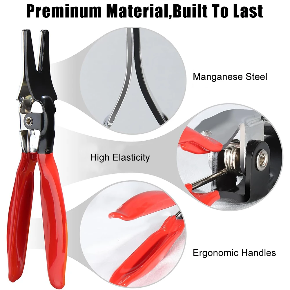 Oil Hose Pipe Buckle Removal Tool,Auto Fuel Vacuum Line Tube Hose Remover Pliers,Separator Pliers Pipe Repairing Tool VT01166