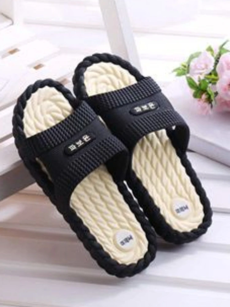 Living Room Indoor Shoes Slides Home Women's Slippers and Ladies Sandals Black House Pink 39 Cheap Liquidation H Sandal on Offer