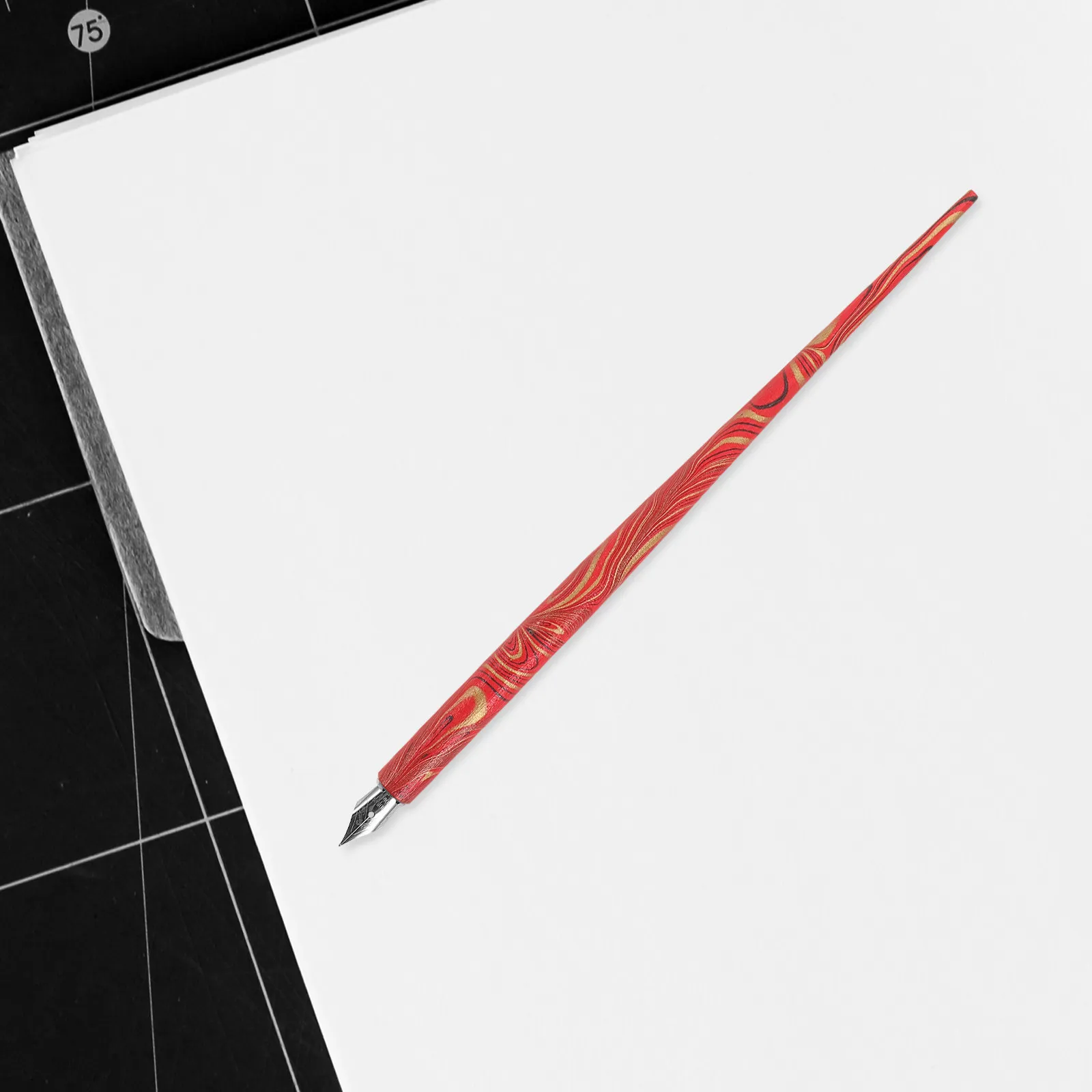 

1Set Calligraphy Dip Pen for Students Beginners English Handwriting Practice Dual Straight Oblique Nibs Smooth Writing