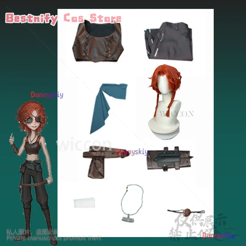 CosplayGame Identity V Archer Cosplay Anime Jirai Kei Girls Costume Eye Patch Sexy Uniform Pants For Woman Halloween Party Custo