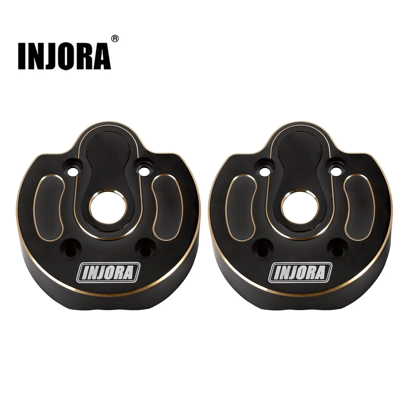 INJORA Black Coating Portal Steering Knuckle Cap for RC Crawler Axial SCX10 III AXI03007 & Capra 1.9 UTB AXI03004 Upgrade Part